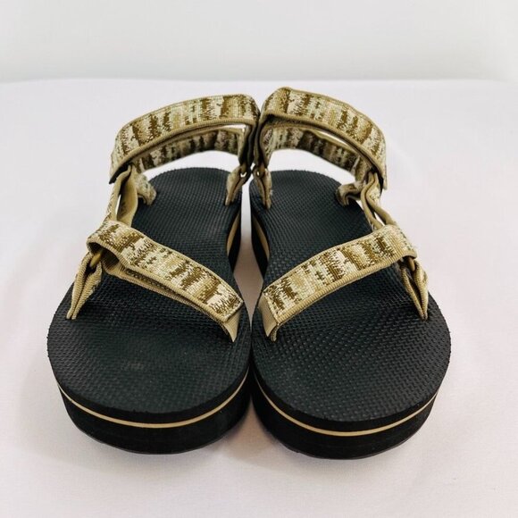 TEVA Universal Sandal In Iridescence Olive Women's Size 10 Flatform Hook & Loop - Picture 5 of 15